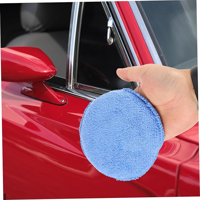 GLEAVI 30pcs Car Detailing Squeegee Wax Applicator Pad Soft Sponge Pads for Car Wash Tire Dressing