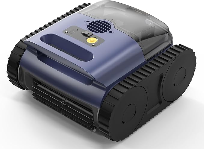 (2026 Upgrade) SAT 25 Cordless Robotic Pool Vacuum, AI Sonar Navigation, 180 Mins Runtime, Wall Climbing Auto Cleaner for Inground Pools - Not Fit for Pools with Sharp Steps or Raised Floor Drains