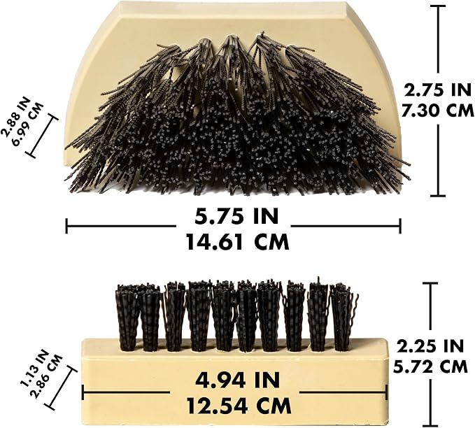 JobSite Replacement Brushes - 2 Side & 2 Bottom Boot Scraper Brushes - Compatible Original & Extra Wide Boot Scrubbers