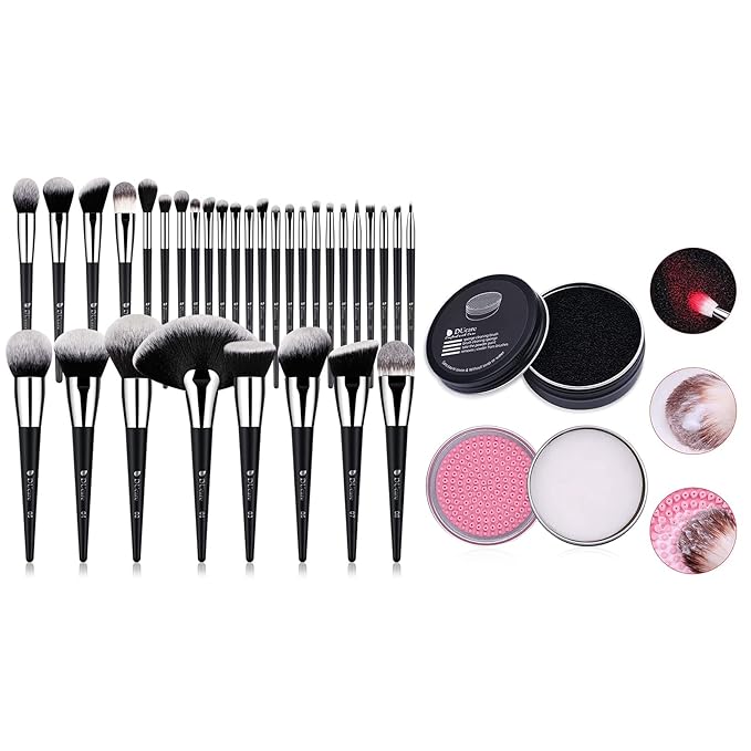 DUcare Professional Makeup Brushes +Makeup Brush Cleaner