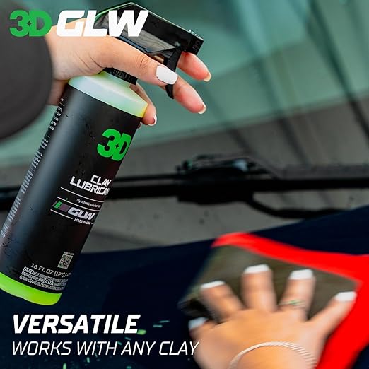 3D Clay Lubricant 1 Gallon – Professional Grade Clay Bar Detailing – Smooth Glide, Scratch-Free Formula for Clay Bar, Pad & Towel – Removes Contaminants, Safe for All Paint – Made in USA