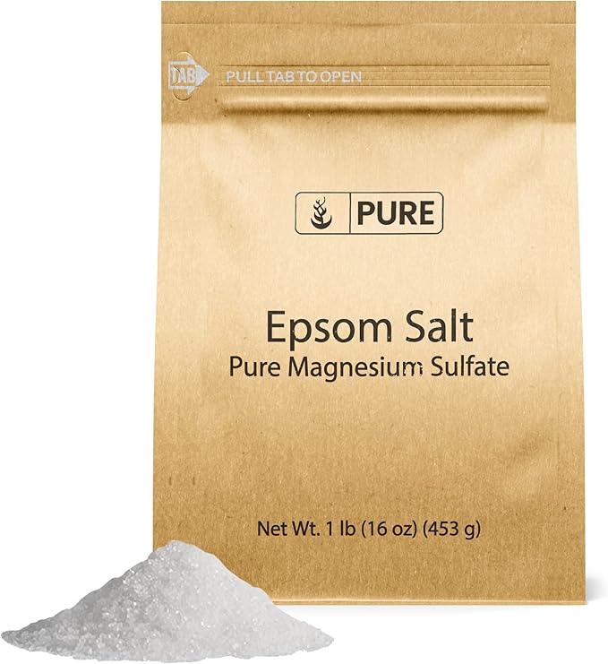 Pure Original Ingredients Washing Soda, Epsom Salt, and Baking Soda Bundle, 1 lb Each, Laundry, Cleaning