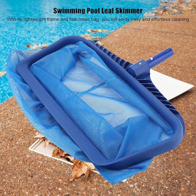 Lightweight Leaf Skimmer Fine Mesh Net Deep Bag Swimming Pool Pond Tub Effectvie Tool