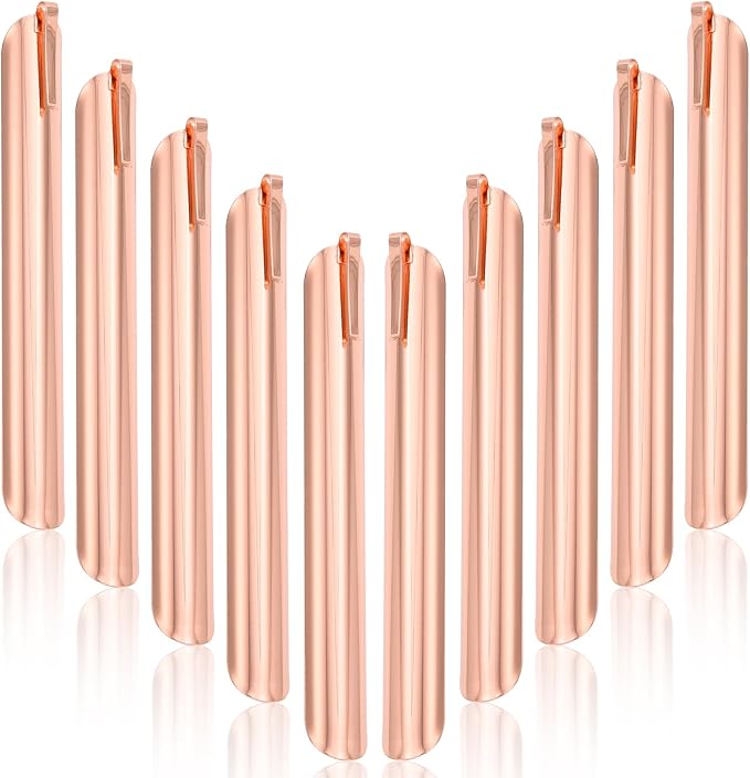 Food Scraper, Restaurant Crumb Sweepers, Stainless Steel Crumbers for Servers, Table Crumber Tool Restaurant Supplies for Waiters, Waitresses and Servers (10 PACK, Rose Gold)