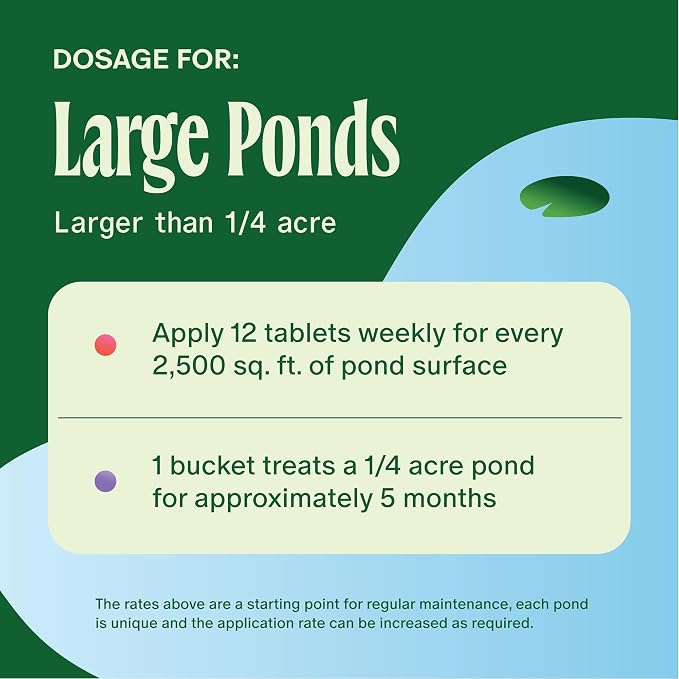 Muck Munchers - Sludge Reducing Water Treatment Tablets - Removes Gunk & Odors in Koi Ponds and Natural Ponds - Safe for Fish, Pets, & Swimming - 5lb.