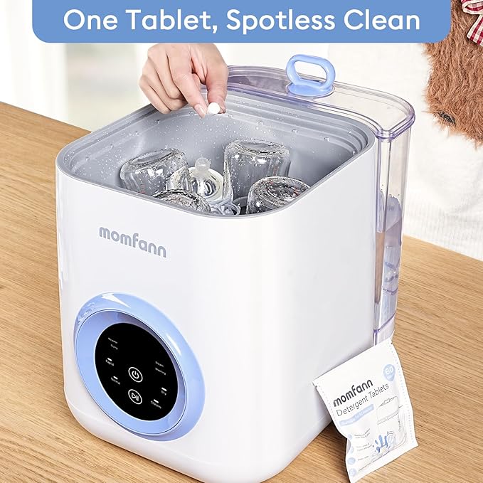 MOMFANN 300 Professional Deep Cleaning Detergent Tablets for All Baby Bottle Washers, Washer Tablets for Bottle Washer and Sterilizer and Dryer, Easy to Use