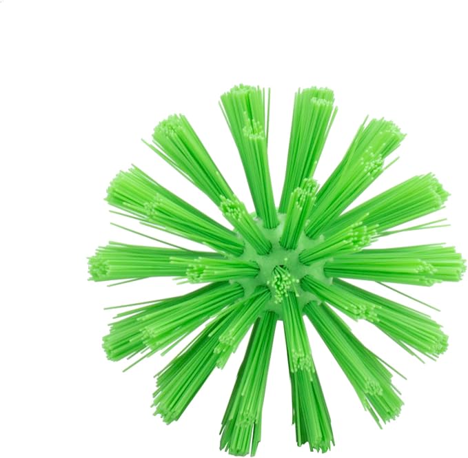 SPARTA Industrial Tank Brush Head Pipe Brush Head, Drain Brush with 3/4" Thread Hole (Handle Not Included) for Commercial Use, Plastic, 4 x 7.1 Inches, Lime