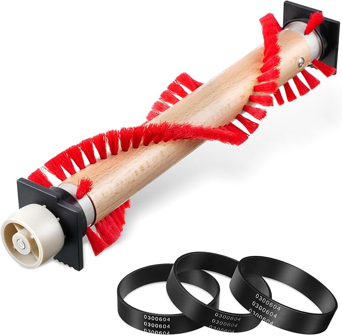 Landhoow Vacuum Brush Roller Replacement Parts with 3 Pcs Vacuum Belt Compatible with Oreck XL, Cleaner Belt Compatible with 0300604, Upright Replacement Parts for House and Office Clean