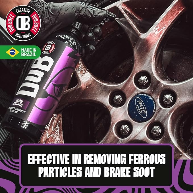 DUB BOYZ Complete Wheel & Tire Care Kit – Includes Iron Skunk Rim Decontaminant, D-RET Heavy-Duty Rubber Cleaner, and Good Shine Tire Dressing – Deep Clean and Shine for Wheels and Tires