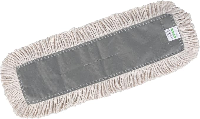 Restaurantware-MOP HEAD ONLY: Clean Tek Professional 24 x 5 Inch Dry Mop Head, 1 For Dusting - Frame Sold Separately, Disposable, Cotton, For Home And Commercial Use