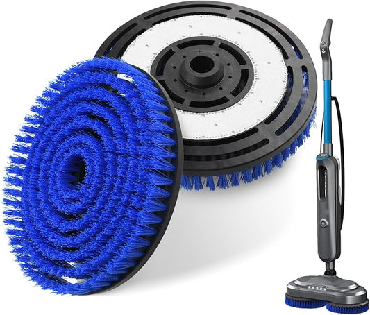 2 Pack New Upgrade Replacement Brush Heads for Bissell 3897A/3712C/3712W SpinWave SmartSteam Scrubbing Steam Mop, Professional Cleaning and Polishing, Deep Cleaning Hard Floors