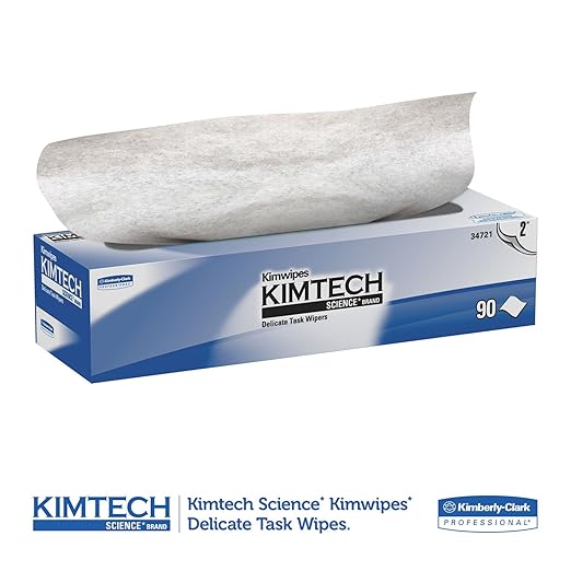Kimberly-Clark 34721 Kimtech Science Kimwipes Delicate Task Wipers,, White (Pack of 1350)