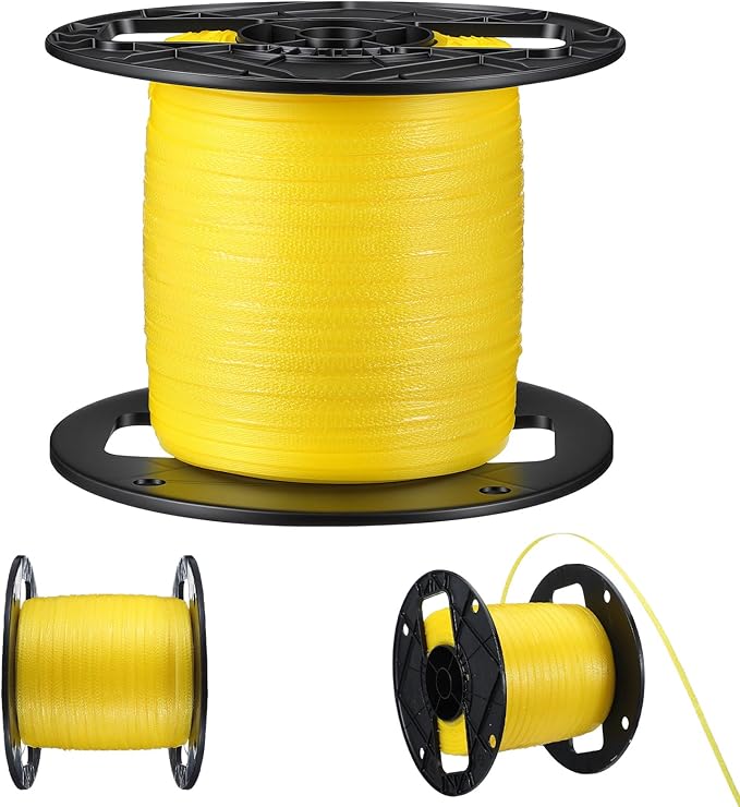 Qualirey 1 Pc Sticky Fly Tape Roll 1000 ft Fly Ribbon Line Kit Housefly Reel Hanging Sticky Tape Trap Disposable Bug Strip for Barns Home Indoor Outdoor, Non-Toxic (Yellow)