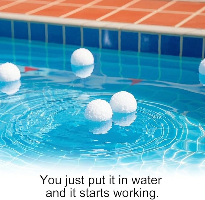 BOXOB 12pcs Sponge Scum Eliminating Ball, 2.95 Inch Spa Scumball Reusable Hot Tub Scum Absorber White Pool Absorbing Ball Scumbug Plunge Cleaning Tool for Bathtub Swimming Pool, Strong Adsorption