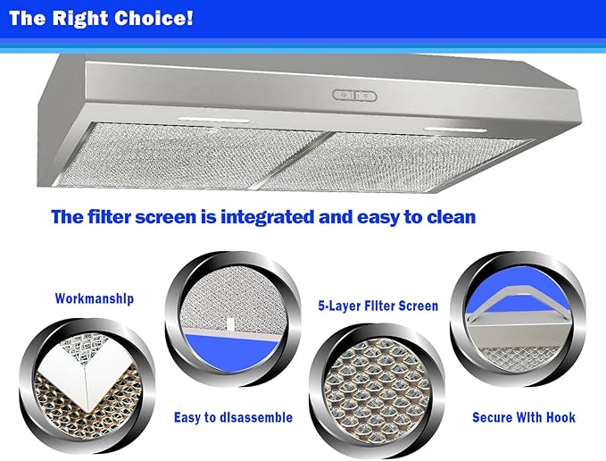 S99010430-002 Compatible with broan Range Hood Filter 15-3/4" x 13-7/8" x 3/8" 4512880 Replacement Nutone Range Hhood Filter 2 Pack HPF30 Grease Filter