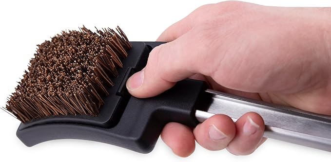 Broil King 64038 Baron Palmyra Bristle Grill Brush, Stainless Steel and Black