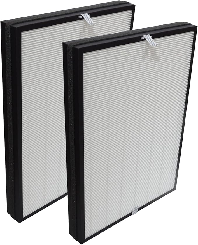 PUREBURG RF09550 Replacement Filter Compatible with AprilAire Clean 9550 Air Purifier,1-Pack H13 HEPA Activated Carbon 3-Stage Filtration Air Clean Dust VOCs Odor