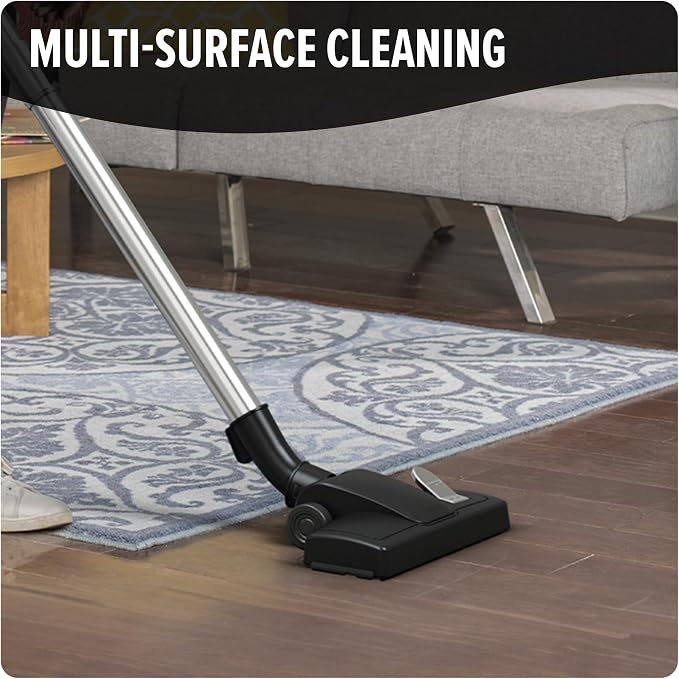 Dirt Devil Bagless Canister Vacuum Cleaner with Cord Rewind for Carpet and Hard Floors, Lightweight, Powerful Suction with Versatile Tools, Corded Canister Vacuum Cleaners for Home Use