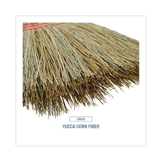C-BROOM PARLOR MIXED FIBER WOOD HANDLE