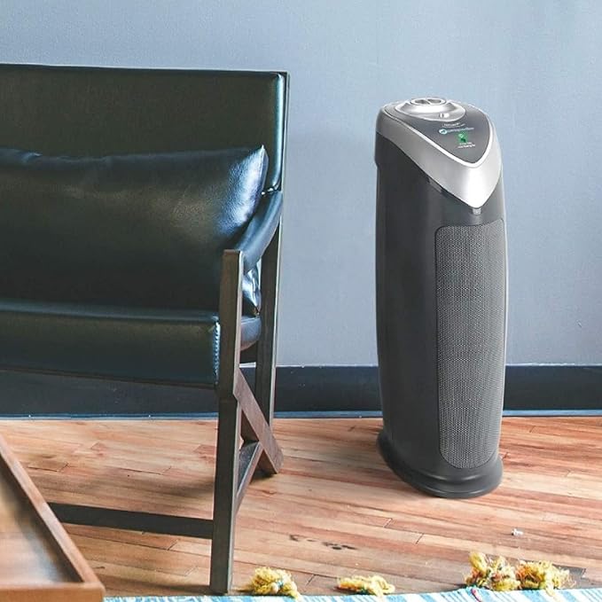 GermGuardian Air Purifier with HEPA 13 Filter, for Home, Bedroom, Allergies, Pet Hair, Removes 99.97% of Pollutants, Covers Large Room up to 740 Sq. Foot Room in 1 Hr, 22", Gray, AC4820