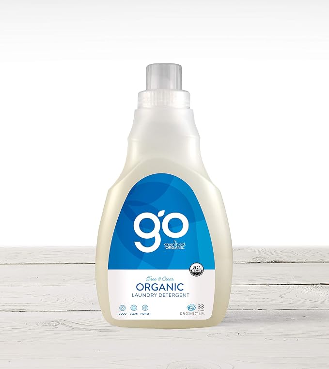 GreenShield Organic USDA Certified Organic Laundry Detergent, Free and Clear, 100 Ounce