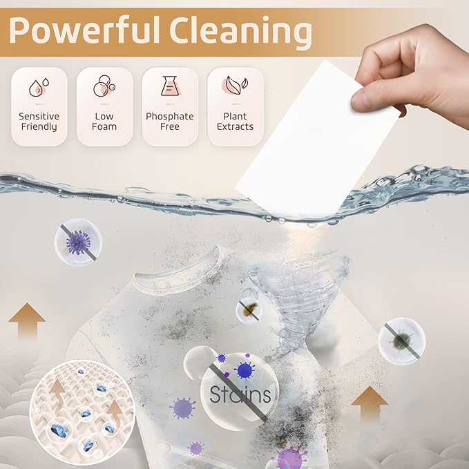 Poesie Laundry Detergent Sheets Multiple Scent 800 Loads Great For Home Dorm Travel Apartments Save Space