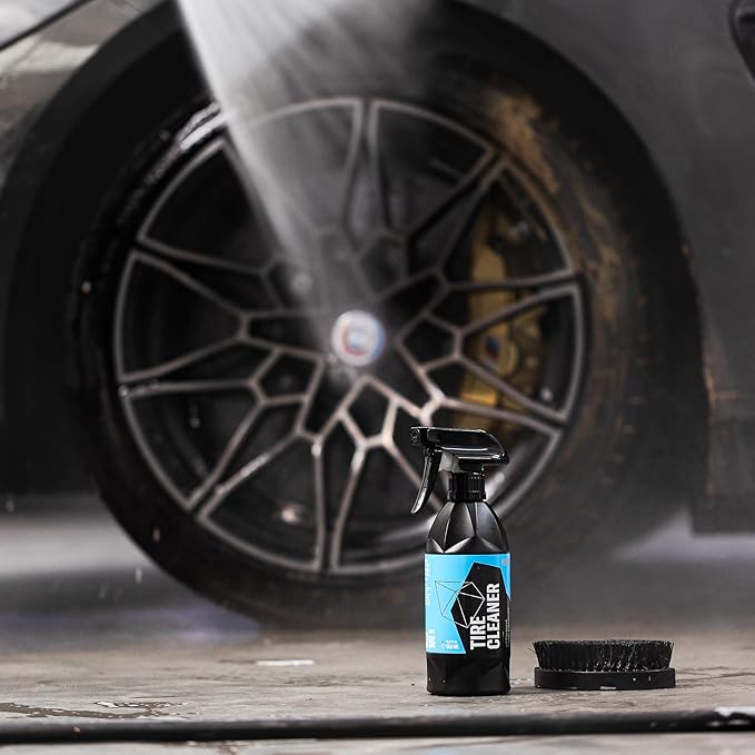 Gyeon Tire Cleaner Kit Advanced Rubber Cleaner For Tires Trim Mats Restores Deep Clean And Preparation Removes Embedded Dirt Grime Dressing Residue Long Lasting Results Detailing Essential