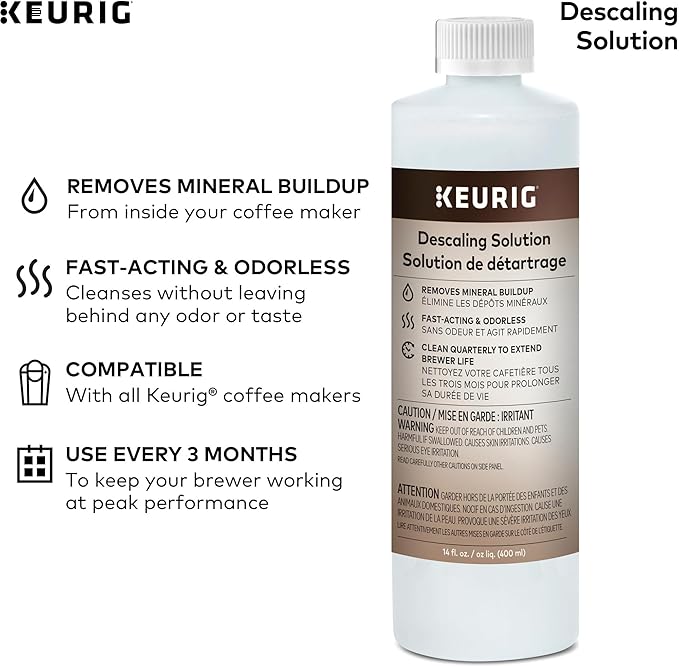 Keurig 6-Month Brewer Maintenance Care Kit, Includes Descaling Solution, Rinse Pods, & Water Filter Cartridges, Works with all K-Cup Pod Coffee Makers