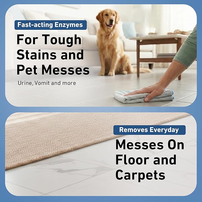 Creative Scents Multipurpose Enzyme Cleaner & Odor Remover | Super Concentrated for Floor, Carpet, Drain | Pet Urine Odor Eliminator | Enzyme Cleaner for Cat Urine & Dog Poop | 1 Gallon - Ocean Breeze