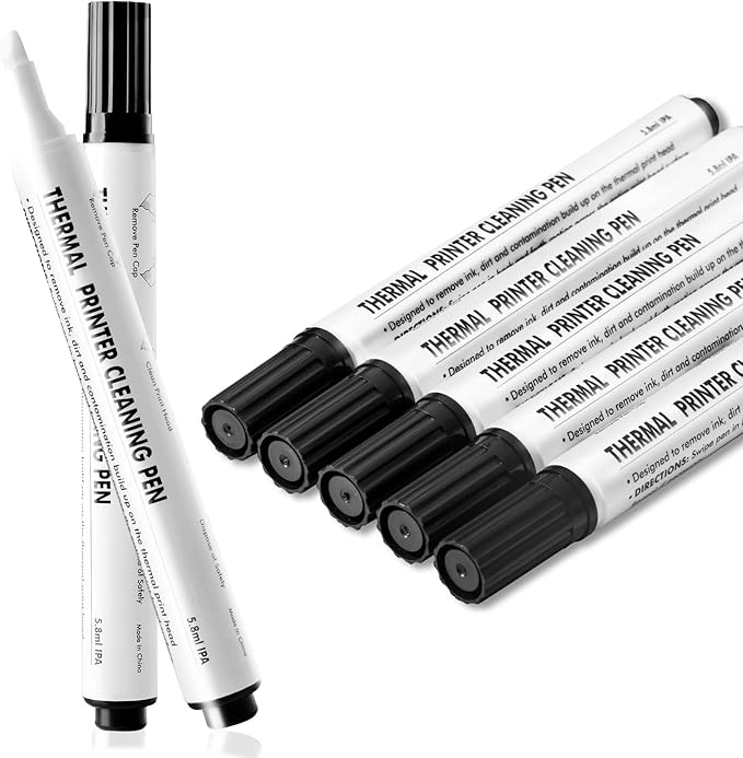 Thermal Printer Printhead Cleaning Pen - ZHYIN Thermal Pen Cleaner Printhead Cleaning Kit, Print Head Cleaning Pen for Card Printer Thermal Printer (20PCS)
