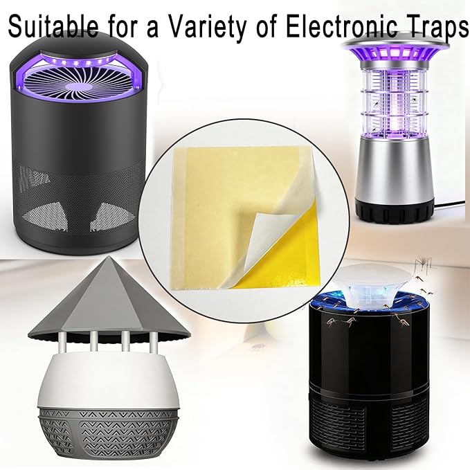 1 Pack Sticky Trap for Electronic Trap Sticker Refill for Indoors Fruit Fly, for Mosquitoes Fruit Flies Gnats