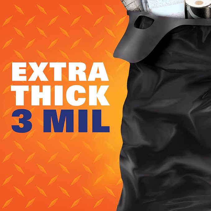 Hefty Heavy Duty Trash Bags, Large | 42 Gallon | For Contractors | 26 Count, Pack of 2