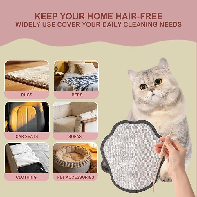 WoofPick 2PCS Pet Hair Remover Glove - Electrostatic Pet Hair Removal Glove for Dogs & Cats, Efficient Magic Brush Pet Hair Remover Tool for Furniture, Couch, Clothes & Car, Washable & Reusable