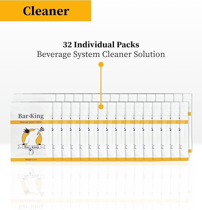 Bar-King Beer Line Cleaner - 32 Individual Cleaning Packets