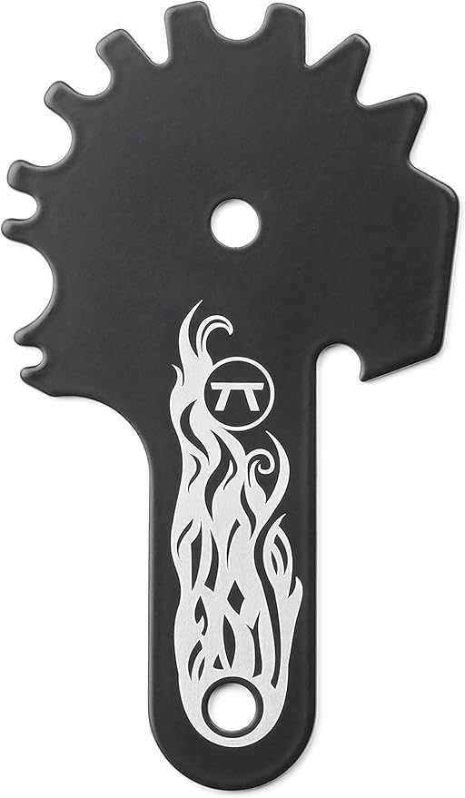 Outset Grill Cleaning, Universal Grill Grate Scraper, Stainless Steel with Storage Bag