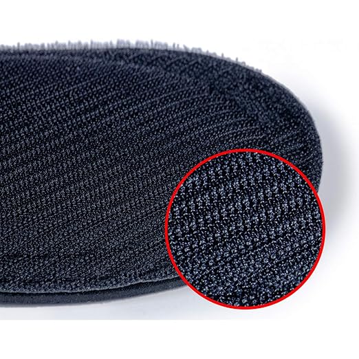 Nanoskin AUTOSCRUB 5 3/4" Hand Strap Applicator – Clay Bar Alternative for Removing Contaminants from Paint, Glass, Plastic, and Metal | Compatible with 6" Pads | Easy Pre-Wax & Coating Prep