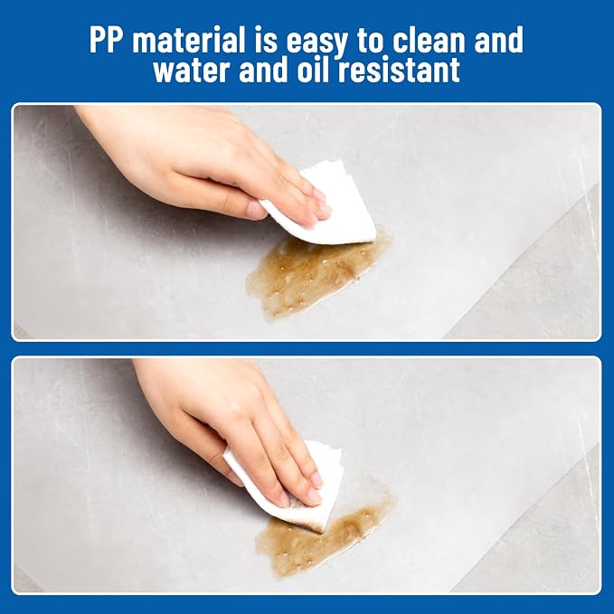Frienda Set of 5 Wire Shelf Liner 16 x 36 Inch Heavy Duty Waterproof Shelf Liners for Wire Shelving, Non Adhesive Plastic Mat for Metal Rack Kitchen Shelves, Shoe Rack (Clear)