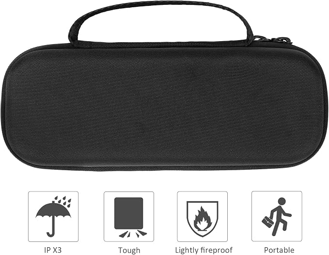 co2CREA Hard Case + Adjustable Monut Strap Bundle for Pure Enrichment PureZone Mini Portable Air Purifier – Protective Carrying Case with Multi-Purpose Mount for Car, School & Office Use