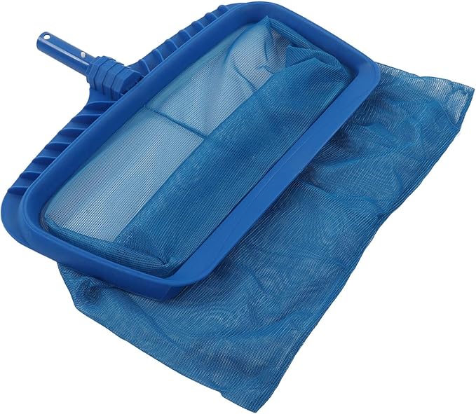 Pool Skimmer Net, Heavy Duty ABS Frame 0.3 X 40.6cm Pool Skimmer Basket with Fine Mesh Pool Net Skimmer Swimming Pool Leaf Skimmer Net for Pool and Lake Maintenance