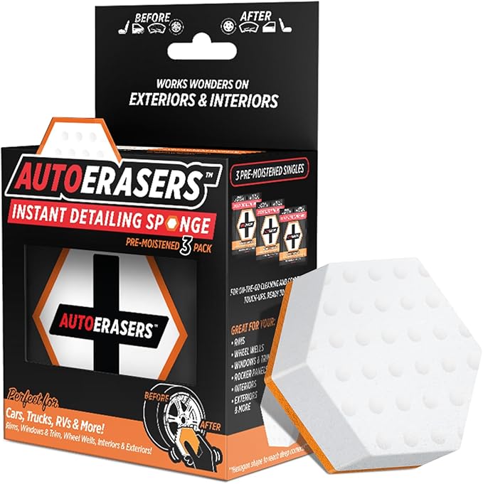 SneakERASERS ERASERS Ultimate Cleaning BundleInstant Sole and Sneaker Cleaner, Overnight Soak, Pre-Moistened, AutoERASERS