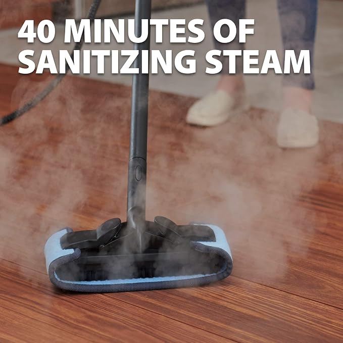 Wagner Spraytech 2494184 915e On-Demand Steam Cleaner & Wallpaper Removal, Multipurpose Power Steamer, 18 Attachments Included (Some Pieces Included in Storage Compartment) For Floor