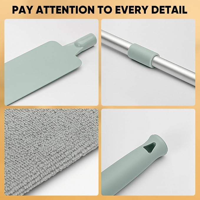 Retractable Gap Dust Cleaner Cleaning Tools with 2 Microfiber Dusting Cloths, Flat Duster Withextension Pole, Used for Cleaning Sofas, Sofa Beds, and Under Furniture (1 Dust Removal Cloth)