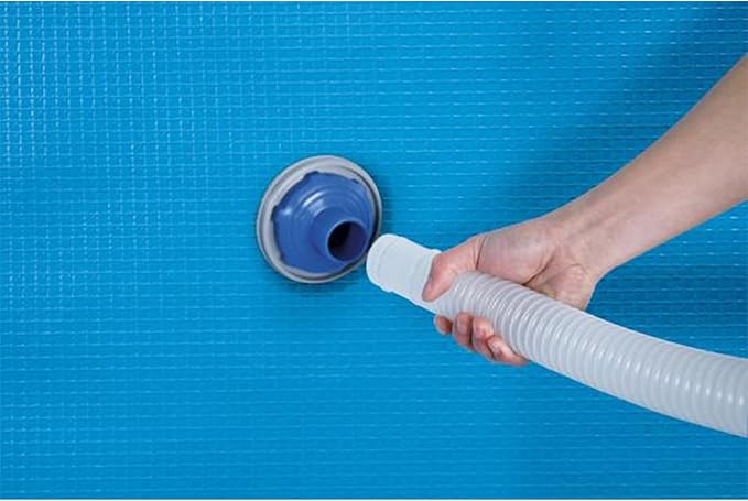 Bestway Flowclear Pool Wall Mounted Automatic Pool Surface Skimmer for Above Ground Pools with 530 Gallon and Above Filter Pumps, 4 Pack, White/Blue