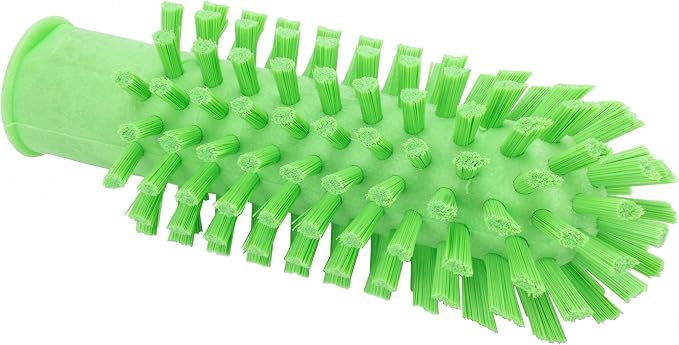 SPARTA Industrial Tank Brush Head Pipe Brush Head, Drain Brush with 3/4" Thread Hole (Handle Not Included) for Commercial Use, Plastic, 2 x 5.7 Inches, Lime (Pack of 6)
