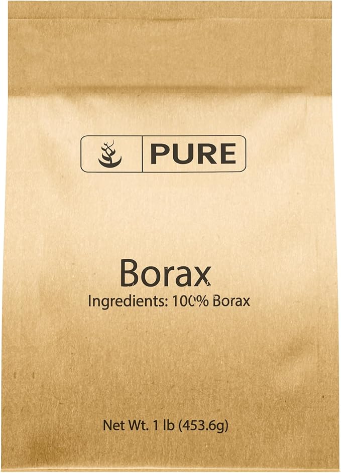 PURE ORIGINAL INGREDIENTS Borax (1 lb), Multipurpose Cleaning Natural Agent, Ideal Slime Ingredient