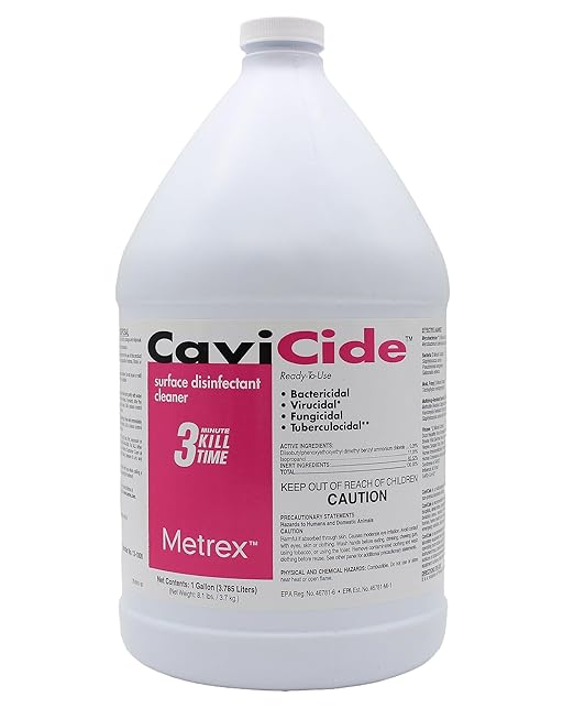 Metrex CaviCide Surface Disinfectant Cleaner, 13-1000 – Multi-Purpose Disinfectant, Decontaminant & Cleaner for Medical Devices, NICU, Operating Rooms, Patient Care Areas, Labs, Schools – 1 Gallon