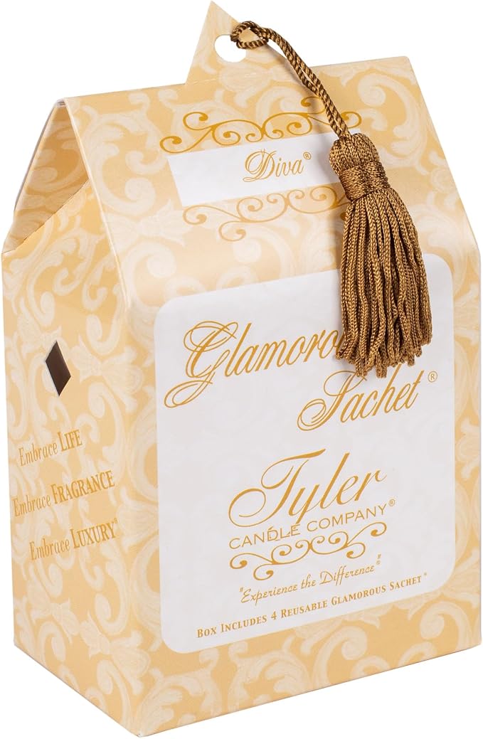 Elanze Designs Tyler Candle Diva 1.9 Ounce Tart Mixer Melts and Laundry Sachet Bundle; Set of 4