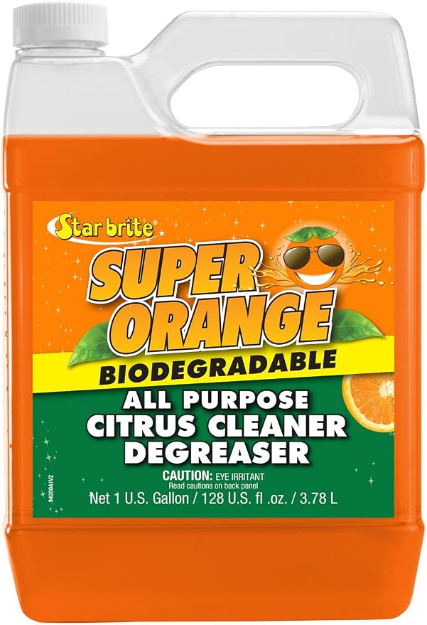Star Brite Super Orange All-Purpose Citrus Cleaner Degreaser - Remove Dirt, Grime, Grease, Smudges, Oil & Gummy Residue - Biodegradable