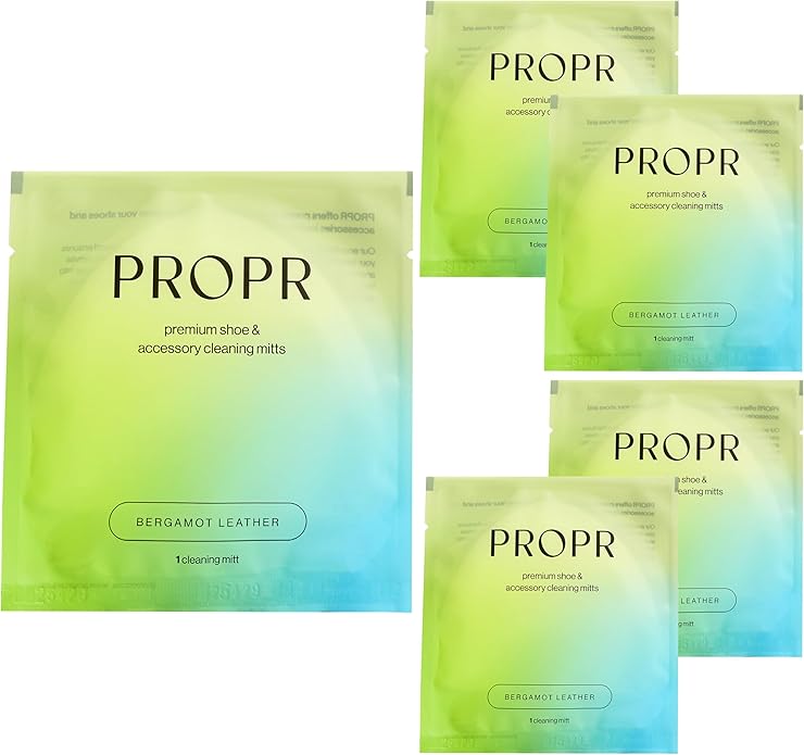 PROPR Premium Double Sided Shoe Cleaning Mitt – Individually Wrapped Travel Shoe Cleaner for Sneakers, Handbags & Leather
