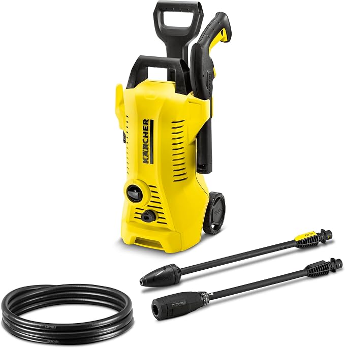 Kärcher 1700 PSI K 2 Electric Pressure Washer Bundle with 2 Spray Wands, 26' Hose and Garden Hose Adapter Kit
